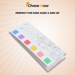 Magical Watercolor Coloring Book - 12 Pages With Paint Brush | Pack of 2