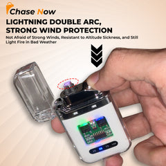 RECHARGEABLE ELECTRIC LIGHTER ELECTRONIC PULSE WINDPROOF PLASMA LIGHTER