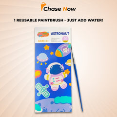 Magical Watercolor Coloring Book - 12 Pages With Paint Brush | Pack of 2