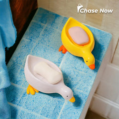 BUY 1 GET 1 FREE | DUCK SHAPE BOX-QUICK DRAIN SOAP TRAY | Pack of 2
