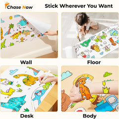 9 FT EXTRA-LONG GRAFFITI DRAWING ROLL CREATIVE WALL ART PAPER FOR KIDS WITH COLOR MARKERS