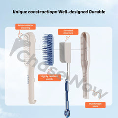 Magic Comb Self Cleaning Hair Brush With Box - Random Colour