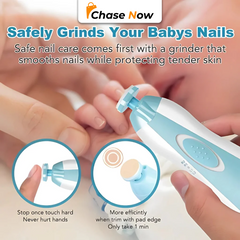 ELECTRIC BABY NAIL CLIPPER - WITH 6 GRINDING HEADS, FOR INFANTS & ADULTS