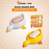 BUY 1 GET 1 FREE | DUCK SHAPE BOX-QUICK DRAIN SOAP TRAY | Pack of 2