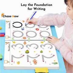 Reusable Educational Tracing Work Book For Kids 64 Pages