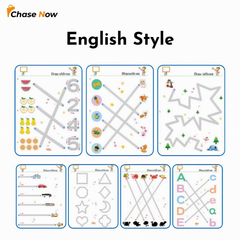 Reusable Educational Tracing Work Book For Kids 64 Pages