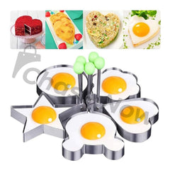 Stainless Steel Fried Egg Molds - Set of 4