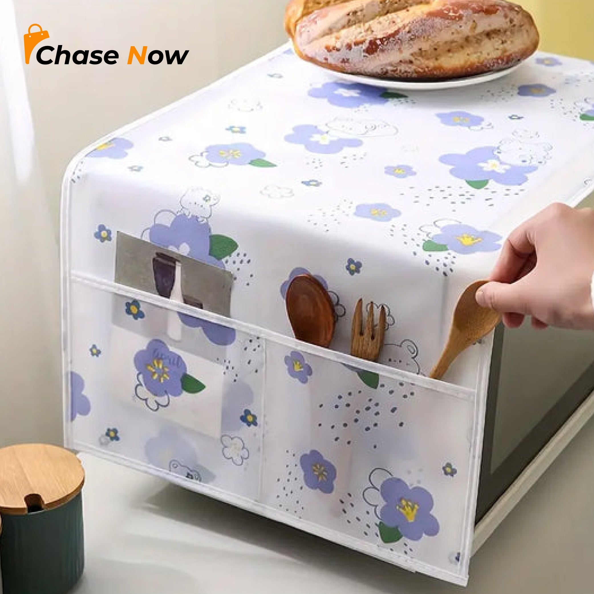 Fridge & Oven Dust Cover With Storage Pocket  Waterproof