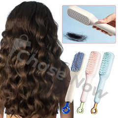 Magic Comb Self Cleaning Hair Brush With Box - Random Colour